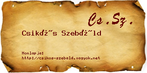 Csikós Szebáld névjegykártya